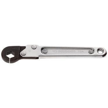 Open ring spanners with ratchet, metric type no. 70A